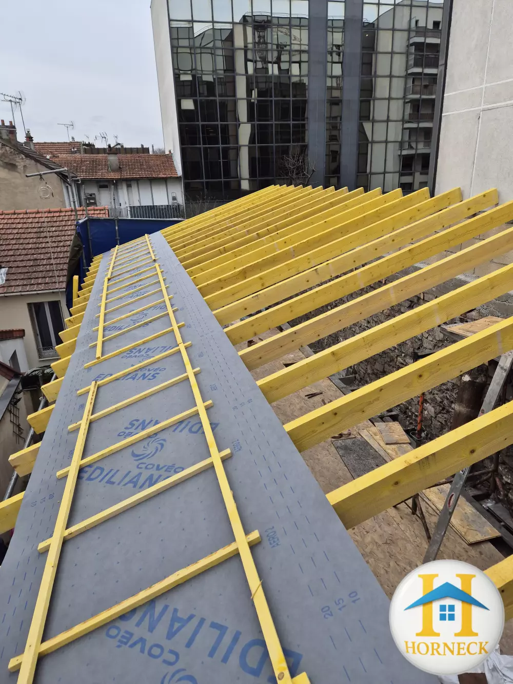 Rehaussement de maison avec toiture